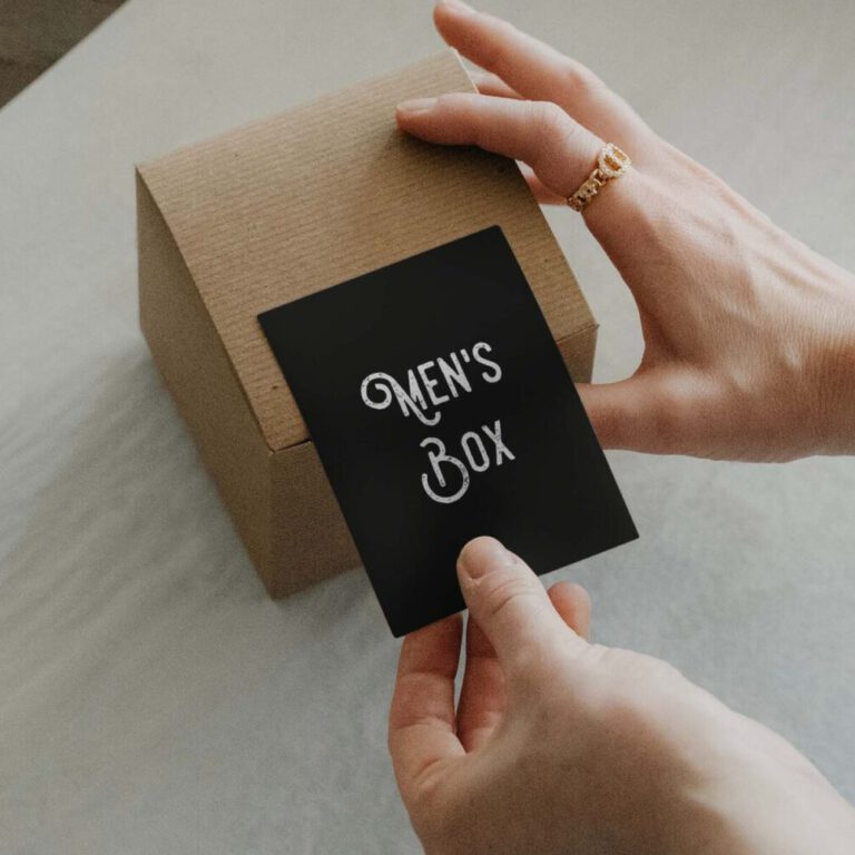 Box Sticker Mockup